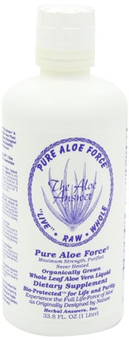 Herbal Answers - Aloe Force – Suplemento Alimentar de Aloe Vera Puro, 946ml (32oz)