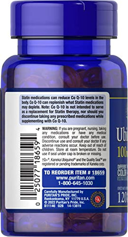 Puritan's Pride - Ubiquinol 100mg – Saúde do Coração, 120 Softgels por Puritan’s Pride