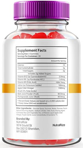 NutraRize - (3 Pacotes) Gomas de Vinagre de Maçã Ceto ACV Rapid Ripped, 1000 MG de Ceto ACV, Gomas de Vinagre de Maçã Natural, Vitaminas Ceto de Força Máxima com ACV, Avaliações de Ceto ACV RapidRipped