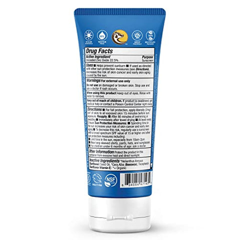 Protetor Solar Badger Reef Safe, FPS 40 Mineral Esportivo, 98% Ingredientes Orgânicos, Amplo Espectro, Resistente à Água, Óxido de Zinco, Sem Fragrância, 85 ml (2 Unidades)