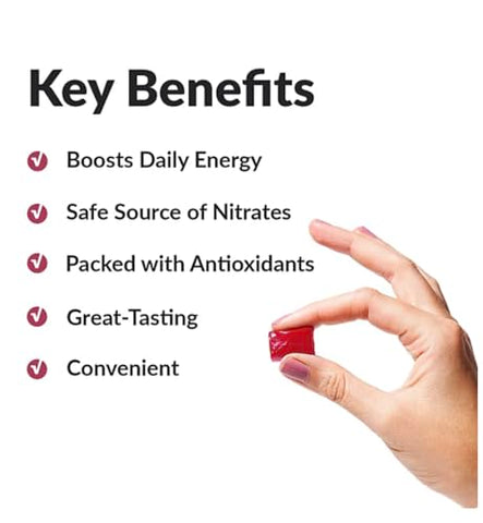 Factor Total Beets – Suplemento Energético Saudável de Beterraba, Pastilhas Macias de Superfood de Beterraba e Açaí (90 unid.) - Bling Pire