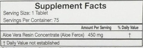 NEXT TO NATURE - Tablets Herbal Aid: Aloe Vera Puro para Regularidade, Suplemento Alimentar, 75 Comprimidos