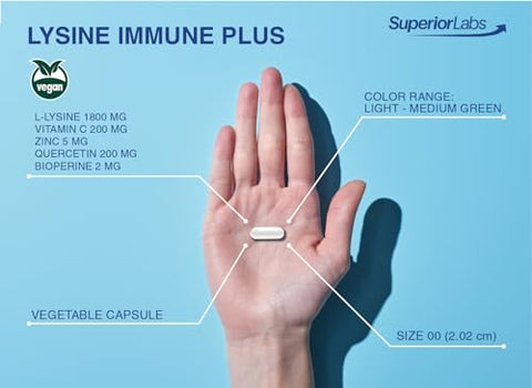 Lysine Immune Plus – Lip. Saúde comprovada para os lábios - Superior Labs