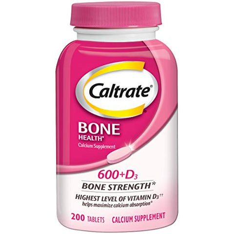 600 Plus D3 – Suplemento de Cálcio e Vitamina D em Comprimidos para Saúde Óssea – 200 Unidades - Caltrate