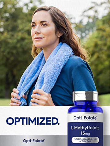 L Methylfolate 15mg | 90 Cápsulas | Potência Máxima | Otimizado e Ativado | Não-OGM, Sem Glúten | Metilfolato, 5-MTHF | por Opti-Folate - Carlyle