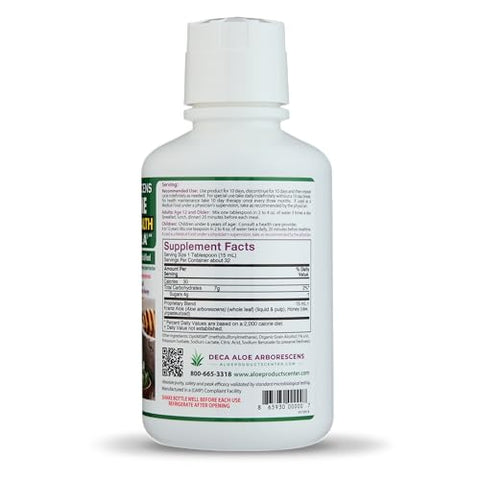 Deca Aloe Arborescens US - Fórmula Suprema de Saúde Imunológica – Fórmula de Saúde Imunológica Clinicamente Comprovada e Recomendada pelo Dr. para Adultos