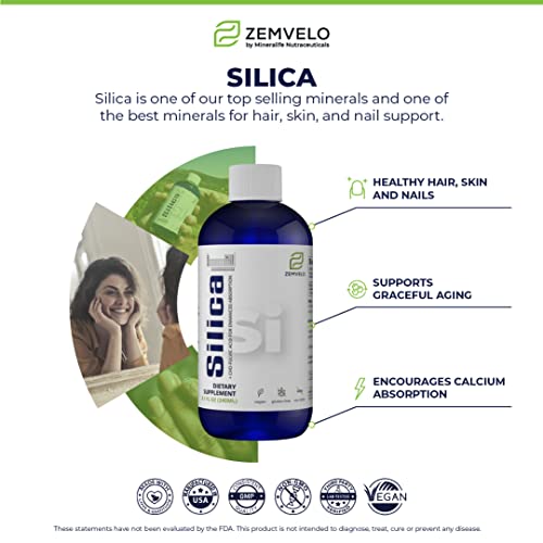 Zemvelo - Silício Líquido Iônico – Cabelo, Pele | Marca: Hair, Skin | 100ml
