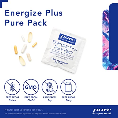 Energize Plus Pure Pack | Suporte à Produção de Energia e Metabolismo de Nutrientes | 30 Pacotes | Marca em Destaque - Pure Encapsulations