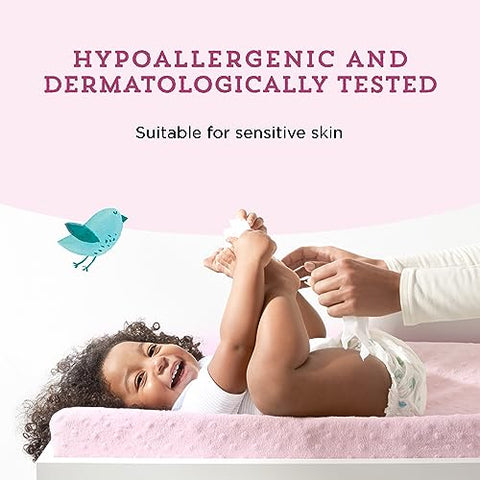 Amazon Brand – Mama Bear Lenços Umedecidos para Bebês Sem Fragrância, Hipoalergênicos, 800 Unidades (8 Pacotes de 100)