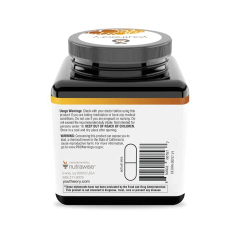 Shilajit – Cápsulas de 500 mg de Shilajit – Suplemento Energético – Suporta Resistência - Youtheory