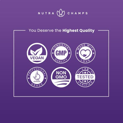 NutraChamps - (2-Pack) Gomas de Melatonina para Adultos | Suplemento de Sono Extra Forte | Dose de 5mg ou 10mg | Sabor Natural de Morango Vegano | Melhora o Sono e Ciclos Saudáveis