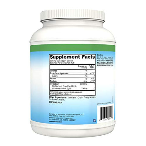 Colostrum Plus Pó 597g – Suporte à Imunidade – Melhora o Desempenho Atlético e Níveis Ideais de Ferro – Imunoglobulina – 25% Anticorpos lgG – Livre de Glúten - Symbiotics