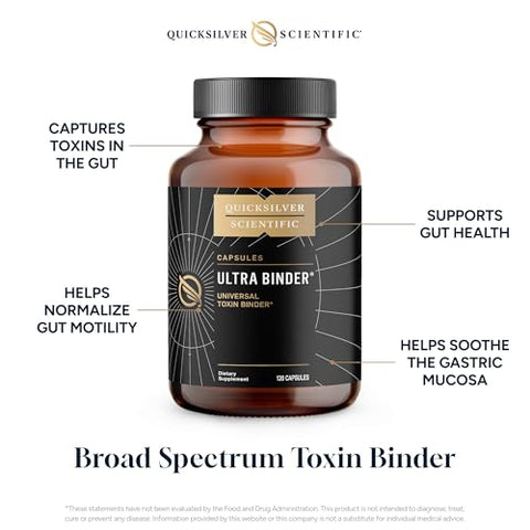Ultra Binder – Desintoxicação com Argila Bentonita e Zeólita – 100g - Quicksilver Scientific