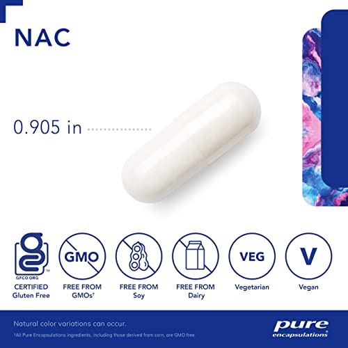NAC 900 mg – Suplemento de Aminoácido N-Acetil Cisteína para os Pulmões - Pure Encapsulations