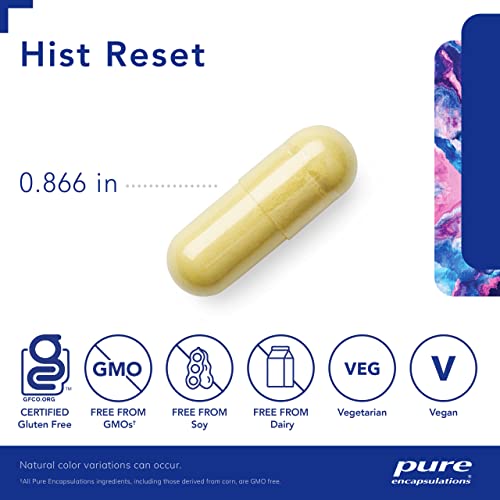Hist Reset | Suporte para Saúde Nasal e Respiratória* | 120 Cápsulas - Pure Encapsulations