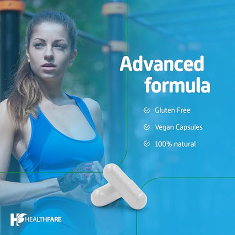 Healthfare - N-Acetil L-Cisteína (NAC) | 1300mg | 240 Cápsulas | Suplemento Tradicional de Ervas para Saúde da Próstata e do Trato Urinário | Marca: [Nome da Marca]