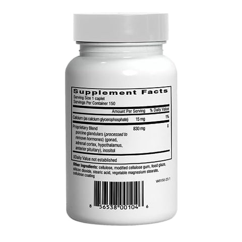Doctor Wilson's Original Formulations - Dr. Wilson’s Adrenal Rebuilder 90 caplets multiglandular com Cortex Adrenal para Suporte das Adrenais e Eixo HPA