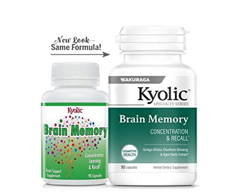 Specialty Series: Memória Cerebral e Concentração – Fórmula Avançada para Melhorar o Desempenho Mental – 60 Cápsulas - Kyolic