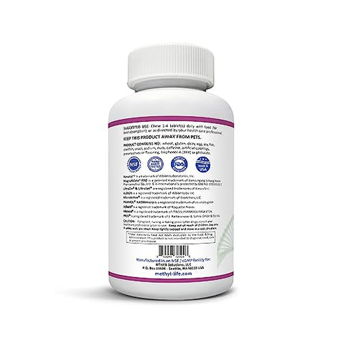 Methyl-Life Supplements - Methyl-Life Multivitamínico Mastigável Metilado para Crianças e Adultos – L-Metilfolato B12 Ativa – MTHFR – 30 Porções Adultas