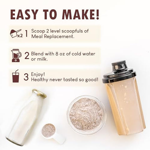 Shake Substituto de Refeição para Mulheres com Sabor de Baunilha, 15g de Proteína Vegetal em Pó, Kosher, Amigável ao Keto, Não-OGM, 500ml - HARMONIFY