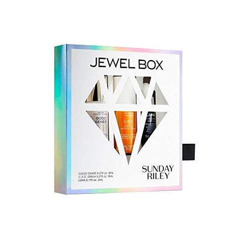 Kit Sunday Riley Jewel Box, 0.7 fl oz (20 ml) – Cuidados com a Pele em Tamanho Mini
