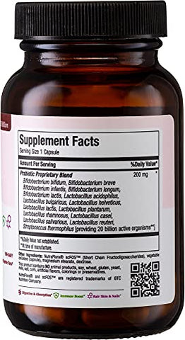 Maxi Health - Probióticos para Saúde Digestiva e Intestinal – 15 Cepas, 20 Bilhões de Organismos Ativos CFU – Probióticos para Homens e Mulheres com Lactobacillus Rhamnosus – Probiótico Diário para Digestão