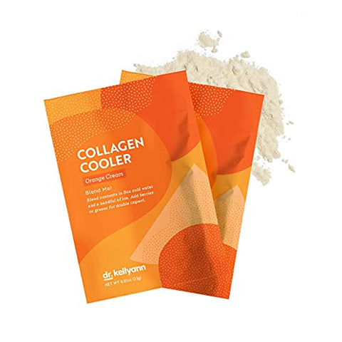 Keto Shake Packets To Go – Colágeno Refrescante – Creme de Laranja, Pó de Proteína de Colágeno 100% Grass Fed – Keto - Dr. Kellyann