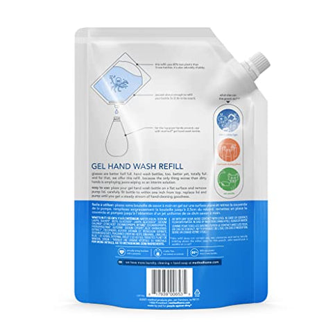 Recarga de Sabonete Líquido Method Gel, Minerais Marinhos, Frasco Reciclável, Fórmula Biodegradável, 1000 ml (Pack com 6)