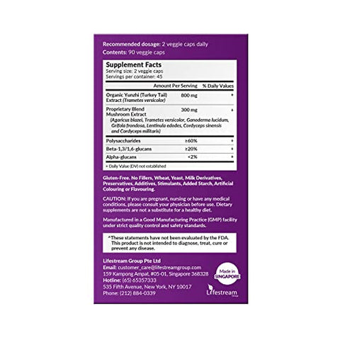 Bioactive Organic Yunzhi/Turkey Tail Ultra – Suplemento de 8 Cogumelos Medicinais, Cordyceps, Maitake, Reishi, Agaricus blazei Murill, Shiitake, para Saúde – USDA Orgânico - LABO Nutrition