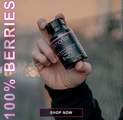 SmarterVitamins - (3 Pacotes) Vitamina C Natural de Alimentos Integrais para Suporte Imunológico de Bagas, Antioxidantes Premium, Bioflavonoides