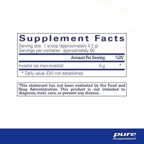 Inositol (Pó) – Suporte Energético e Sistema Nervoso | Marca Pure Encapsulations - Pure Encapsulations