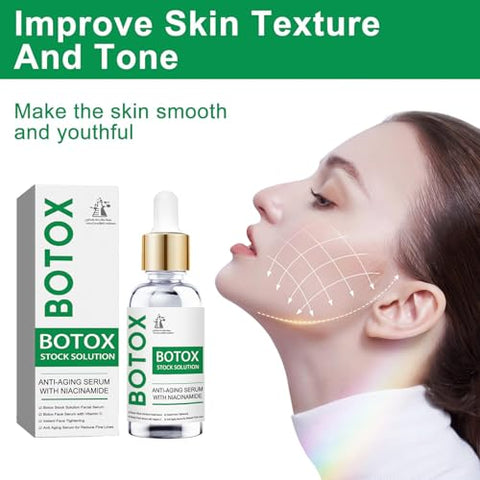 Generic - Soro Facial Botox, 2PCS Solução Estoque Botox com Vitamina C – 50ml