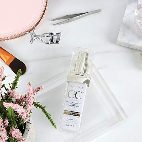 MARCELLE - Marcelle CC Cream SPF 35 – Tonalizante Universal Golden Glow, Realçador de Pele, Livre de Parabenos, 30ml
