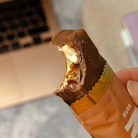 N!CK'S - Nick’s Barras de Proteína Amêndoa Chocolate | 14g proteína | 220 calorias | Snacks Low Carb Keto Amigáveis Sem Açúcar Adicionado (Multipack 12 barras x 50g)
