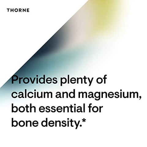 THORNE - Suplemento Thorne Calcium-Magnesium Malate – Sem Glúten com Magnésio: Marca de Qualidade para Saúde Óssea e Muscular