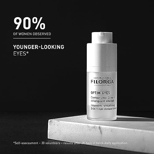 Filorga Optim-Eyes Creme para os Olhos, Tratamento 3 em 1 Revitalizante para Redução Rápida de Olheiras e Rugas – 15ml