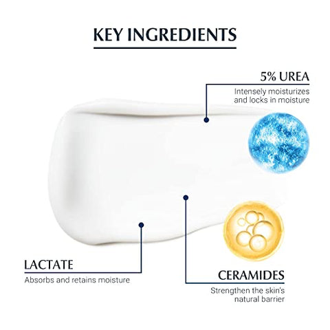 Creme Facial Eucerin Replenishing Skin Relief (com 5% de Ureia) 50ml – Cuidados Dermatológicos, Sem Fragrância