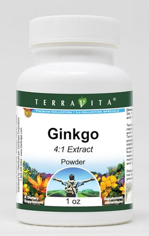 Terravita - Ginkgo em Pó 4:1 (30g) – Pacote com 3 unidades