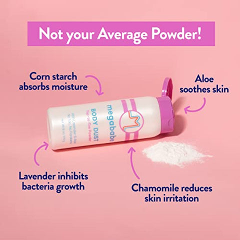 Pó Corporal Absorvente de Suor – Body Dust | com Lavanda | 100g - Megababe