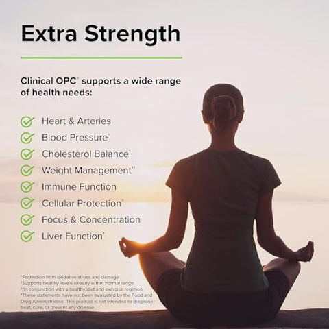 Clinical OPC Extra Strength – 60 Softgels – Suplemento de Extrato de Semente de Uva Francesa – Sem OGM, Sem Glúten – 60 Porções - Terry Naturally