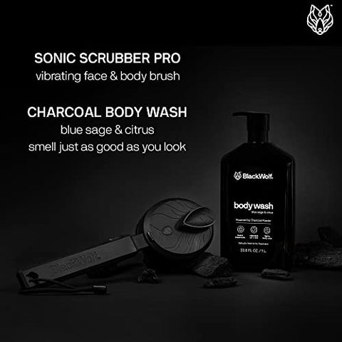 Body Wash – Gel de Banho Masculino 250ml | Limpeza Profunda e Refrescante - Black Wolf