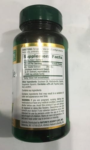 Nature's Bounty - Nature’s Bounty Milk Thistle 1000mg Softgels 50 un (Pacote com 6) – Compre Agora!