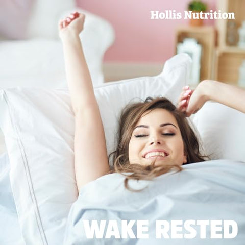 Hollis Nutrition - Sleep Fairy – Aid Natural para Dormir | Melatonina 10mg, L-Teanina, 5-HTP, Raiz de Valeriana, GABA, Magnésio, Camomila | Comprimidos Naturais para Dormir | Suplemento Não Viciante | Vegano