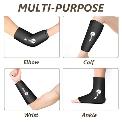 AiricePac - Elbow Ice Pack para Tendinite e Manga de Compressão para Epicondilite – Alívio e Recuperação