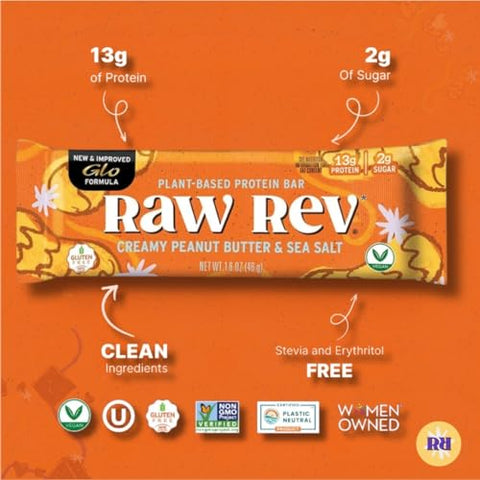 Raw Rev Glo - Manteiga de Amendoim Cremosa – Deliciosa e Saudável – 250g