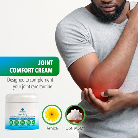 Creme DMSO – Grau Farmacêutico Puro 99,9% | Fórmula Alívio da Pele com Magnésio Zechstein, Arnica, Aloe Vera, Vitamina E | Muscular - Dr. Robaina