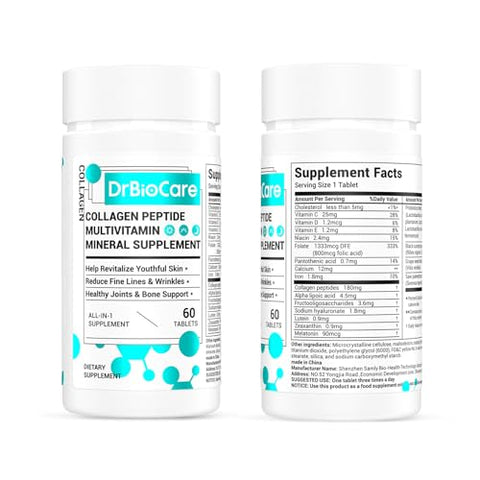 DrBioCare - Colágeno Peptídeos para Mulheres, Vitamina da Beleza – Marca: Primeiro