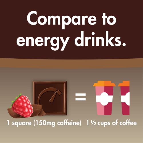 Energia Impulsionadora Chocolate Amargo com Frutas Vermelhas e Cafeína – Mordidas Energéticas de Chocolate Cafeinado – Lanche com Baixa Caloria, Kosher e Sem Glúten – 50 Unidades - ZenEvo