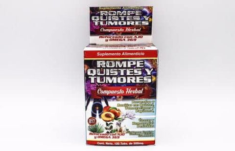 Rompe Quistes Y Tumores – 100 Tabs 500mg | Composto Herbal | Marca Echinacea - Echinacea