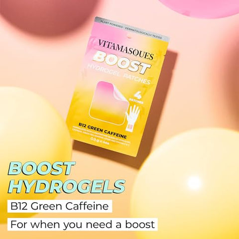 Energy Patches – Adesivos Energéticos Boostme Wellness Hydrogel (3-Pack) – Adesivos de Vitamina B12 para Mulheres - Vitamasques